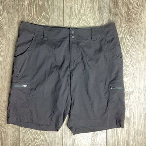 L.L. Bean Shorts Black Women's Hiking Active Zip Pockets Lightweight Comfort